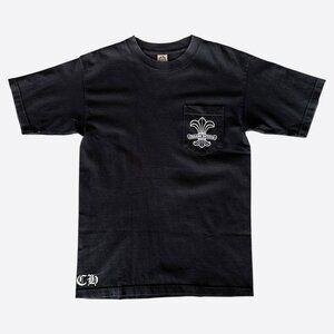 Chrome Hearts Black & White Fleur Logo T-Shirt